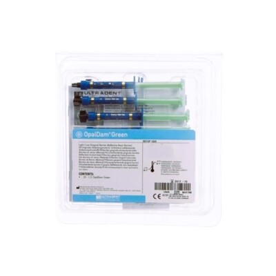 Ultradent 1826 OpalDam Green Liquid Dam Barrier Resin Econo 20/Pk 1.2 mL