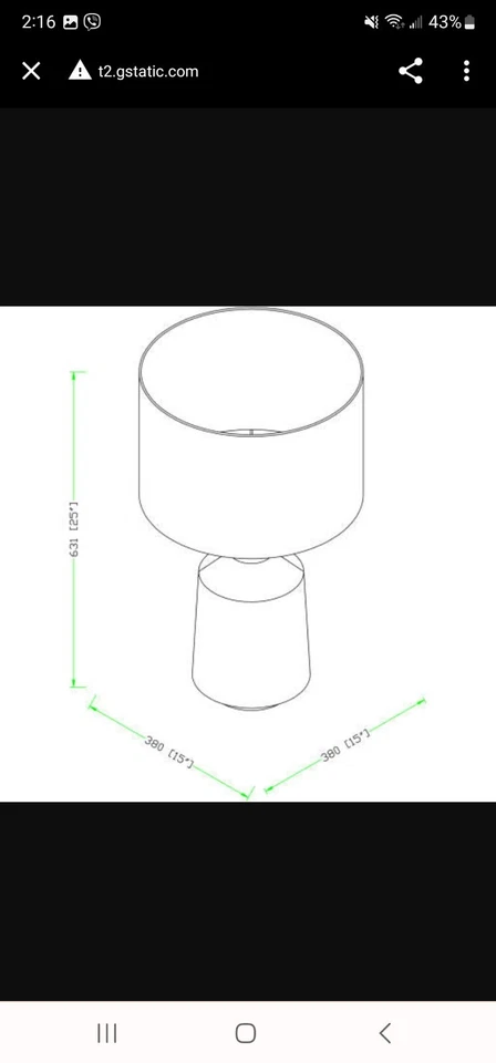 Abajur de mesa Surya Foreman 25 polegadas cinza claro com abajur de linho - FMN200-TBL - Imagem 2 de 4