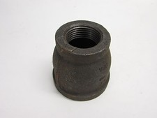NOS USA 1-1/2" x 1" NPT CAST IRON PIPE REDUCER COUPLING FITTING