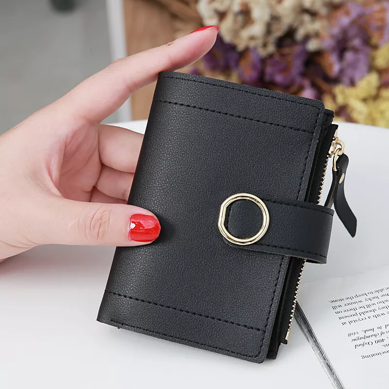 01black Cute Cat Wallet Women Small Bifold Coin Purse Money Clip Ladies  Card Holder With Zipper Women's Gifts Black | Fruugo TR