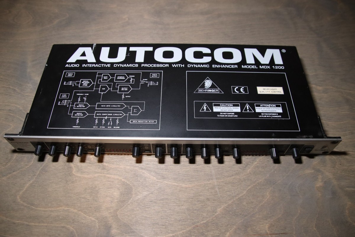 Behringer Autocom MDX1200 Dynamics Processor 2-Channel Behringer Autocom MDX1200 Dynamics Processor 2-Channel