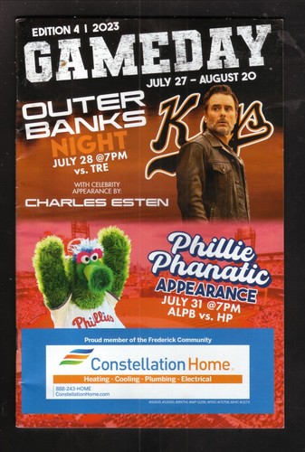 Programa Día Juego Frederick Keys Ghost Hounds 2023