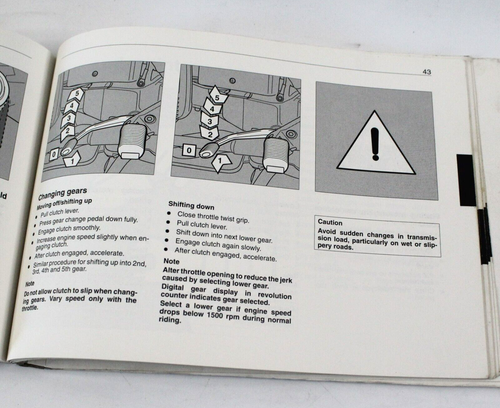 BMW K75/K75S/K75RT 1992 genuino/manual del propietario inglés 01419799021 - Imagen 11 de 15