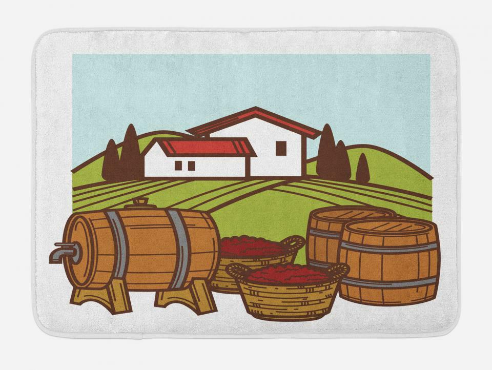 Alcohol Bath Mat Bathroom Decor Plush Non-Slip Mat 29.5