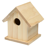Vogelhaus Holz 10.4 X 9.6 X 12.3 Cm Nistkasten FüR VöGel Bausatz Zum Bemalen