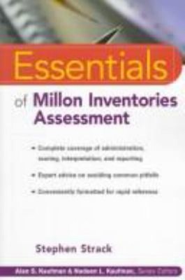 Essentials of Millon Inventories Assessment Paperback Stephen Str