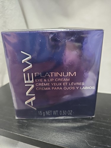 Avon Anew Platinum Eye & Lip Cream Anti-aging Wrinkles Skincare Recontouring - Picture 1 of 2