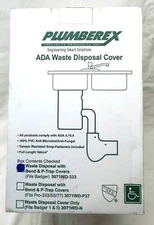 PLUMBEREX 3071WD-333 ADA WASTE DISPOSAL WITH BEND & P-TRAP COVER
