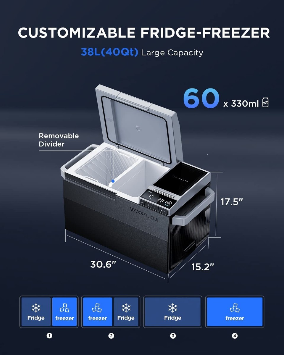 その他 EcoFlow Glacier Portable Fridge ZYDBX100 EcoFlow GLACIER Portable Refrigerator