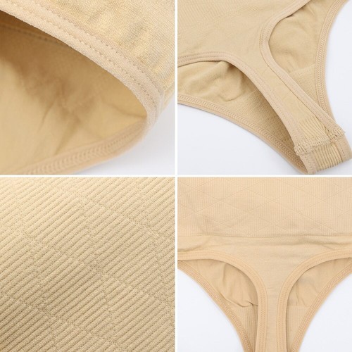 Damen Bauchkontrolle Body Shaper Tanga Höschen Kompression Taillentrainer Shapewear - Bild 10 von 17