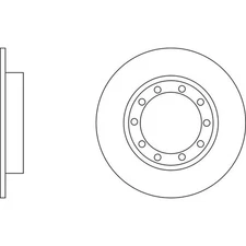 Apec Blue Brake Disc - Rear SDK6727 Fits Ford Transit - OE Specification