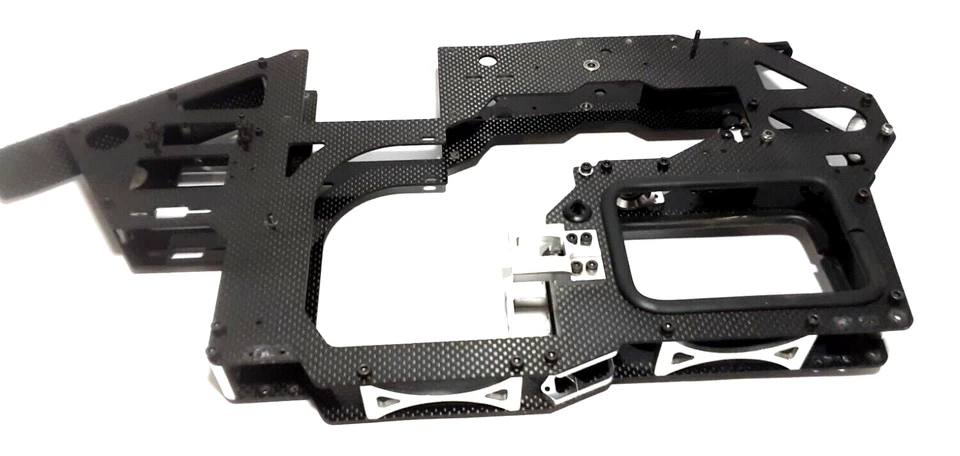 Synergy N5c Helicopter Carbon Side Frame Servo Tail tube Mounts Belt Guide - Image 4 of 4