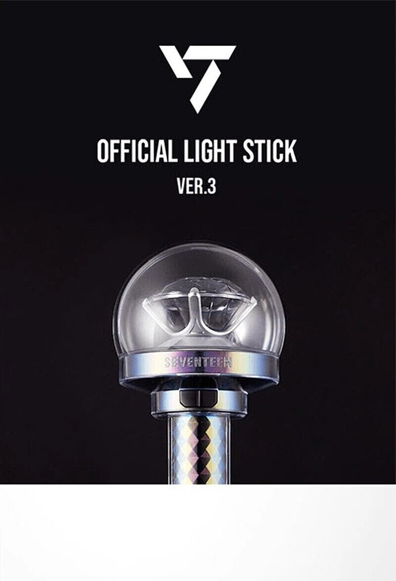 SEVENTEEN OFFICIAL LIGHT STICK VER.3 w/ Tracking, Bag, 2 Strap 