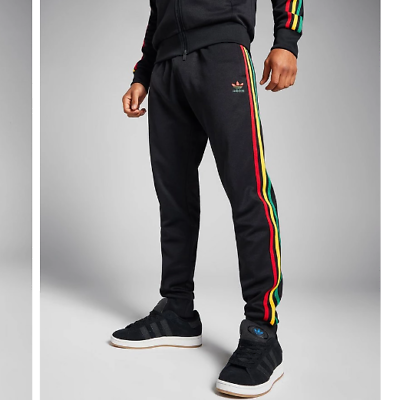 ADIDAS ORIGINALS SUPERSTAR RASTA TRACK PANTS BNWT S,M,L XL ADIDAS ORIGINALS SUPERSTAR RASTA TRACK PANTS BNWT S,M,L XL