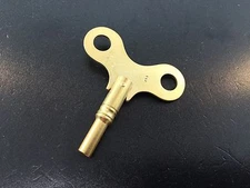Solid Brass Clock Key. # 2 or 2.8 mm. or .110 inches