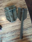 Vintage World War 2 WWII US Folding Military Trench Shovel Army Green Repro