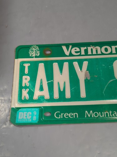 License Plate Vermont Green Mountain State Maple Tree # AMY 956 Expired - Bild 2 von 9