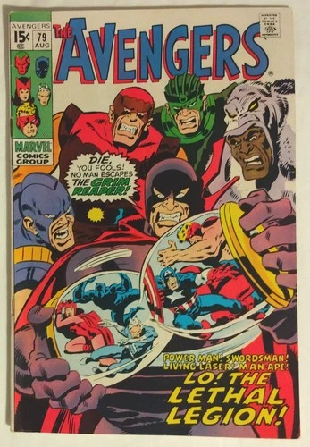 Avengers #79 1970 Vintage Marvel Comic Black Panther Captain America Swordsman