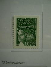 France 3456 ** 1,02  en 2002