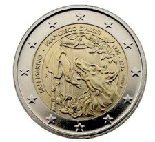 2 euro San Marino 2026- San Francesco D'Assisi + Tiziano - FDC - UNC
