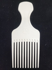 Vintage Goody Plastic Ivory Crocodile Textured Hair Pick Comb Lift USA 6.5"