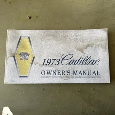 1973 Cadillac Owners Manual User Guide Reference Operator Book  FREE SHIP USA