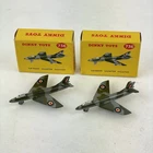 Vintage Boxed Dinky No. 736 Hawker Hunter Fighter X 2