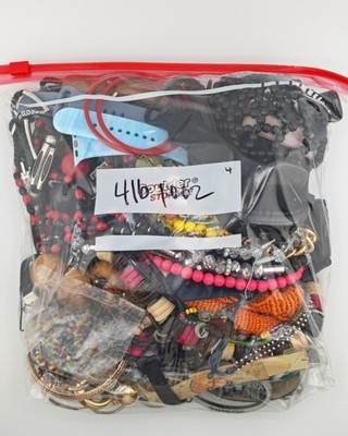 4lb 10oz Mystery Junk Jewelry Bag Of Mixed Used Pieces Crafting Some Wearable