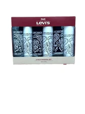 Levi’s 6 Bandana Set Black and White Headband 100% Cotton - Brand New MSRP $25