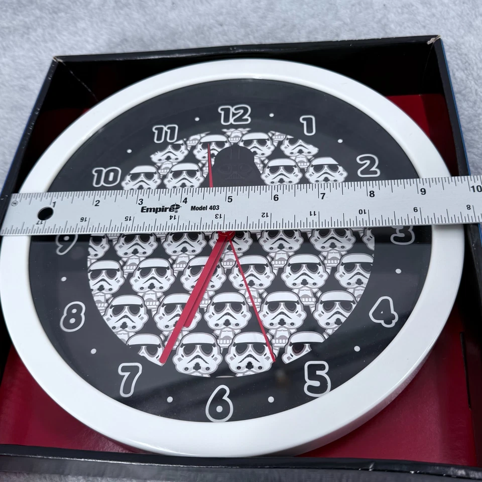 Star Wars Darth Vader Stormtrooper Wall Clock 10” Round Analog Display - Image 3 of 4