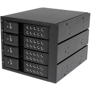 Startech 4 Bay Aluminium Trayless Hot Swap Mobile Rack Backplane für 3,5 Zoll Sas I