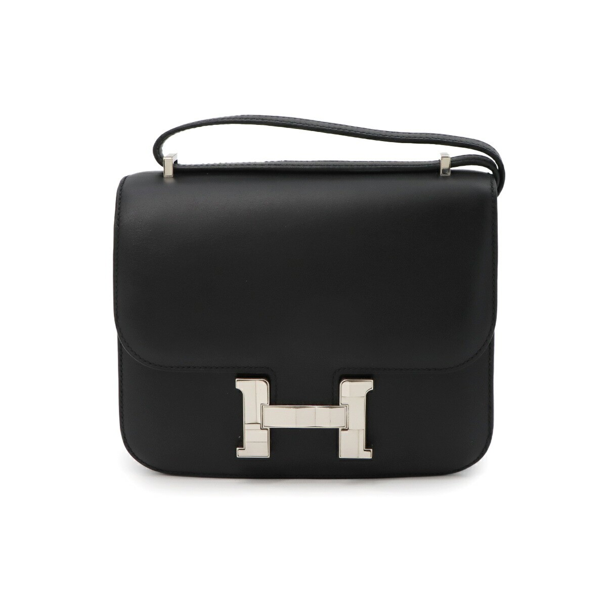 HERMES Constance Mini 18 Studio Shoulder Bag Monsieur Black Purse 90327321