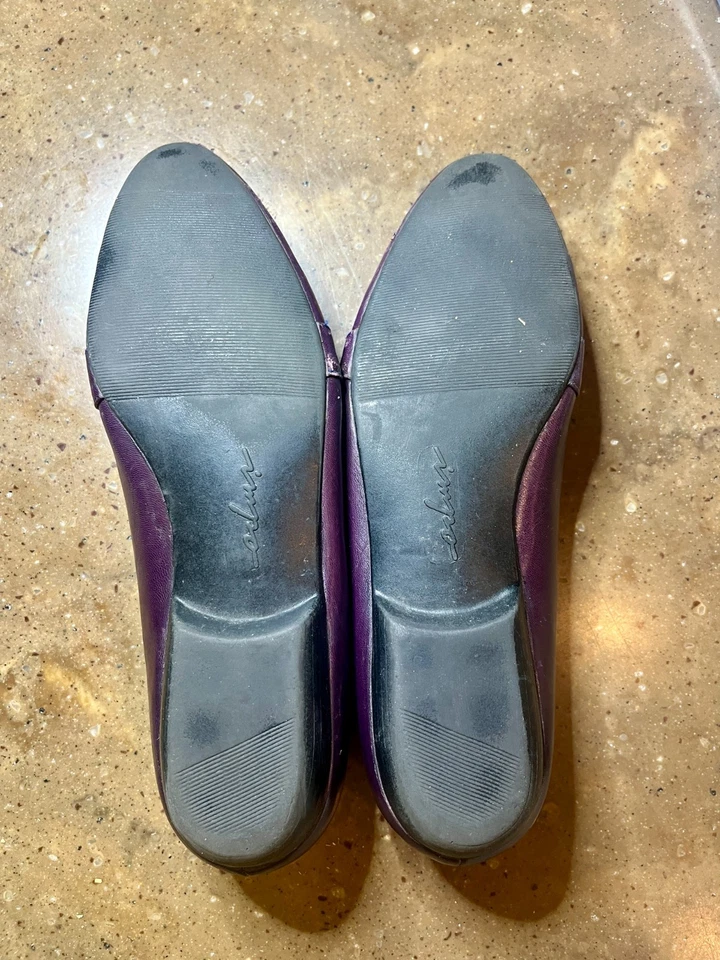 Mocasines para mujer Impo púrpura con relieve de cocodrilo vamp talla 7,5 M estilo vintage planos Foto 4 de 4