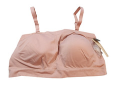 Truekind Womens 3XL Convertible Strapless Bandeau Bra Rose Pink