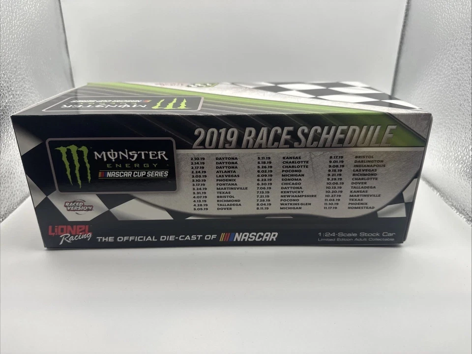 NASCAR Lionel Racing 2019 Kevin Harvick #4 Mobil 1 Indy Win 1/24 Diecast Car Foto 3 de 4