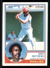 1983 O-Pee-Chee Gary Matthews Philadelphia Phillies #64
