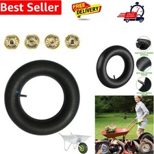 Inner Tube for Wheelbarrow 4.00-8 Barrow Spare Wheel Bent Valve Stem Replacem...