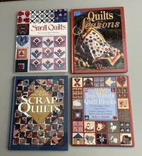 Lot 4 QUILTING CRAFTS Books  Quilt Blocks  Scrap Quilts  Small Quilts HC VGC