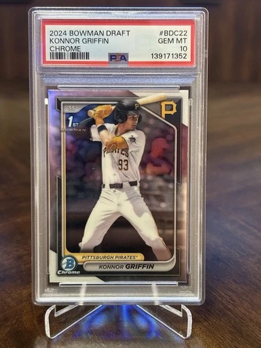 2024 Bowman Draft Chrome 1st Konnor Griffin RC PSA 10 #BDC-22 Pirates