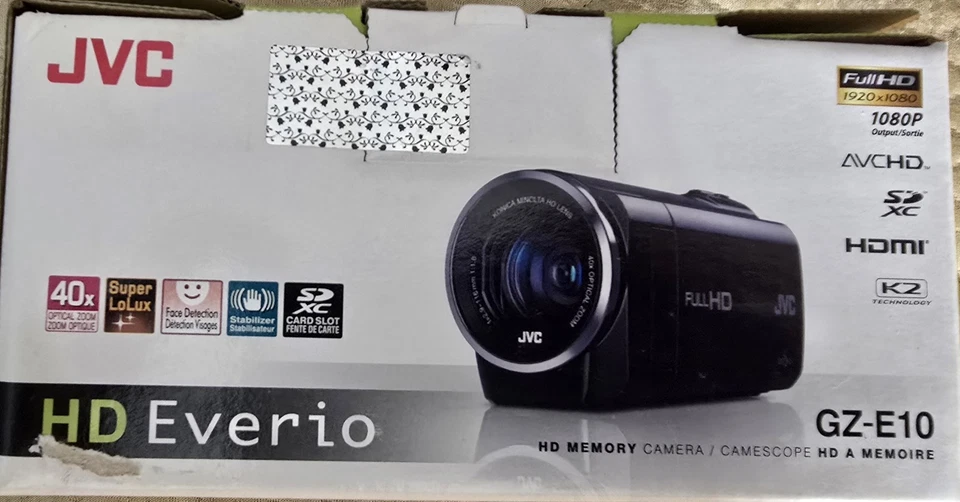 New in  Box - JVC Everio GZ-E10 1080P HD Camcorder - 046838049613 Blue  - Image 4 of 4