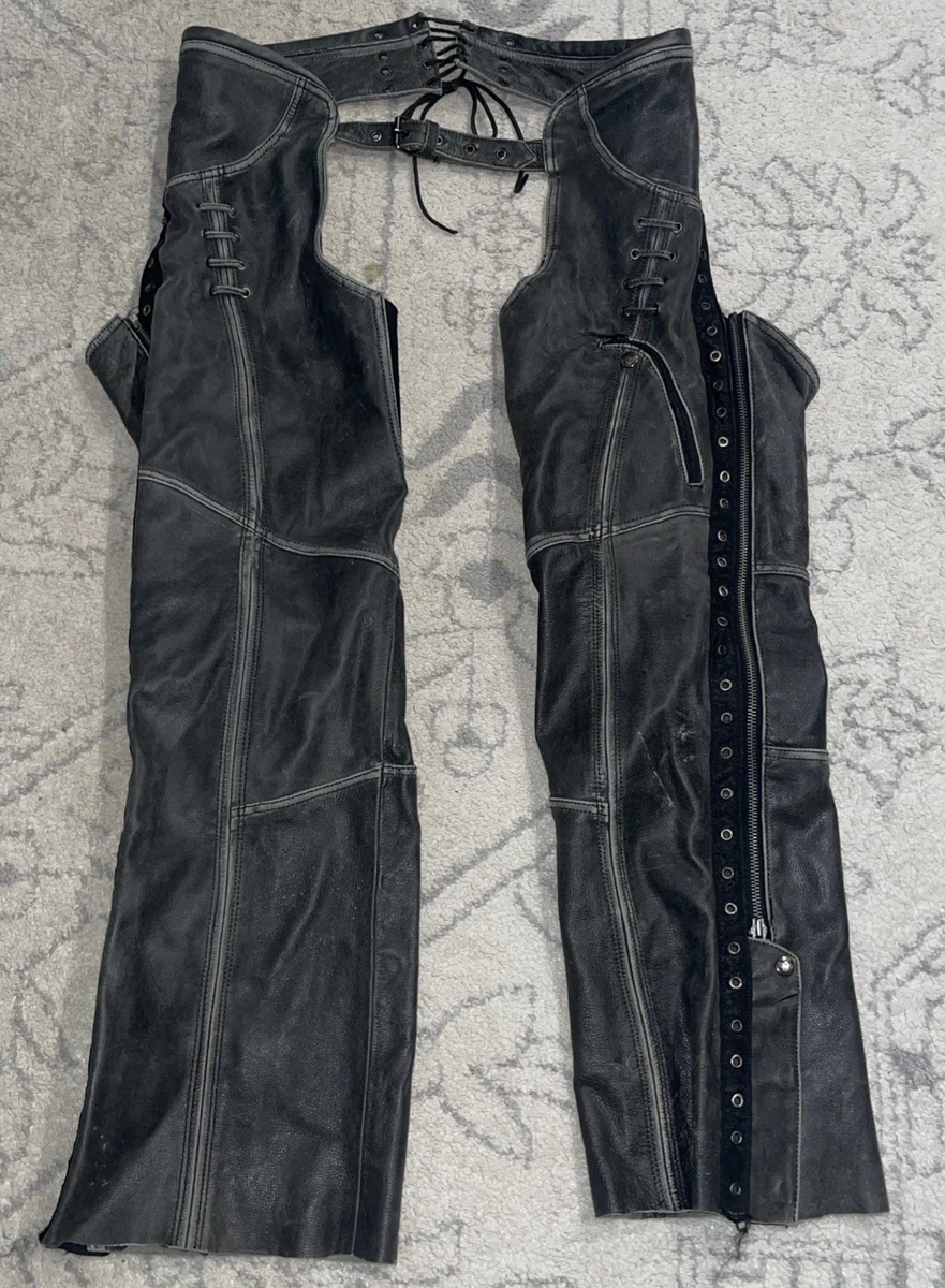 Men's Leather Motorcycle Chaps for sale | eBay