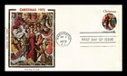 US COVER CHRISTMAS MASTER OF ST LUCY LEGEND FDC COLORANO SILK CACHET