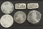 Poured Silver Bars And Other Rounds 6 OZ SILVER