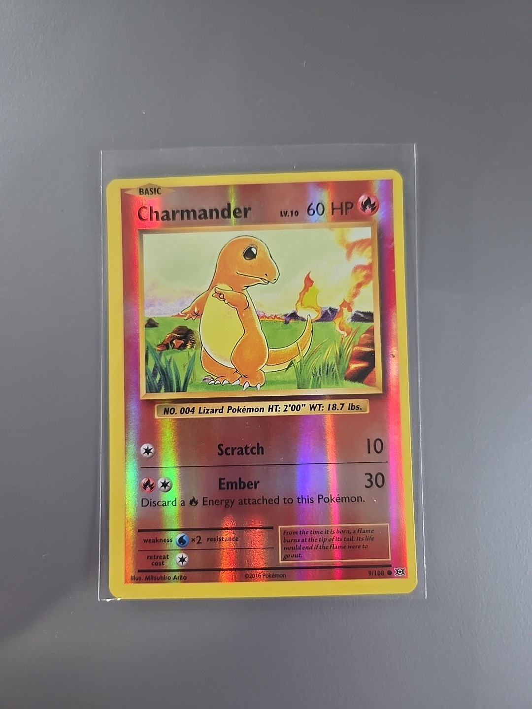 Charmander 9/108 XY Reverse Holo Evolutions NM