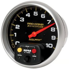 Autometer 6801 Pro-comp Tachometer 5 10k Rpm In-dash Wpeak Memory