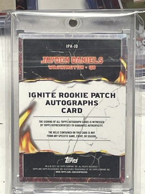 2024 Topps Resurgence Jayden Daniels Ignite RPA RC Auto Dual