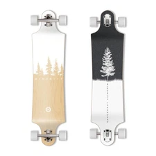 Downhill Maple Longboard | 40-inch Drop Trough Deck | Made for Cruising Urban...