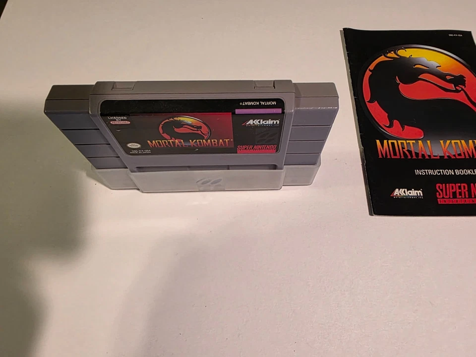 Mortal Kombat (Super Nintendo SNES, 1993) ☆ Auténtico ☆ Manual ☆ Foto 3 de 4