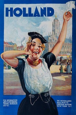 365132 Holland Tourism Vintage Travel Art Decor Wall Print Poster