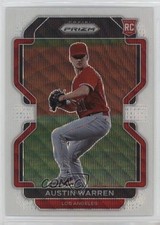 2022 Panini Prizm Tier II White Wave Prizm Austin Warren #187 1d6q